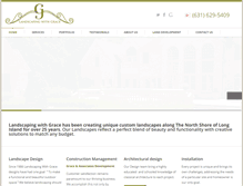 Tablet Screenshot of landscapingwithgrace.com